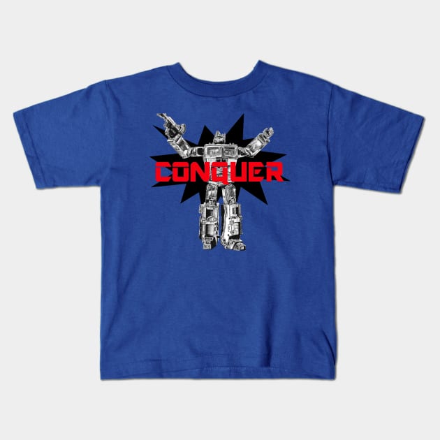 CONQUER Kids T-Shirt by bigbot